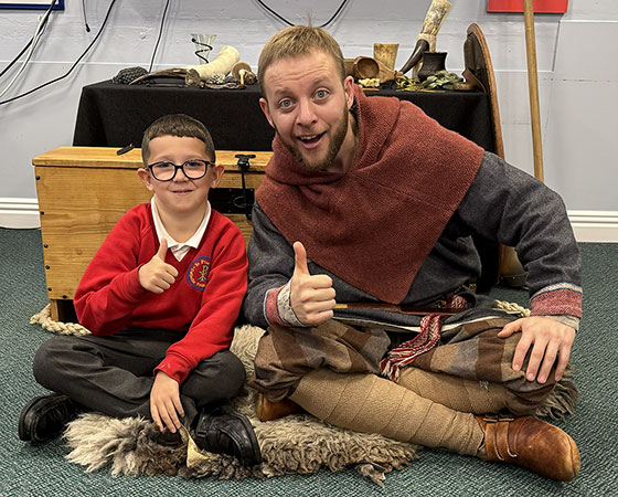 School trip to learn about vikings